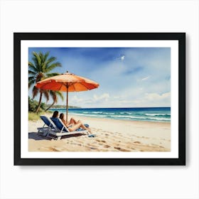 Sunny Beach  Art Print