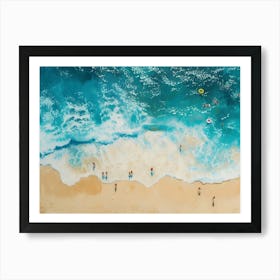 People On The Beach 2 Art Print