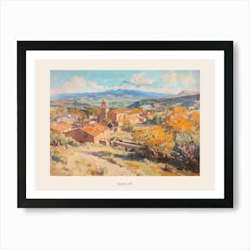 Western Landscapes Santa Fe New Mexico 4 Poster Art Print