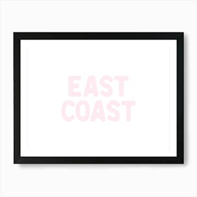 East Coast - Light Pink Art Print