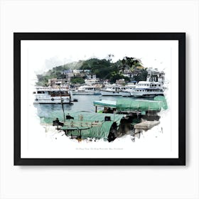 Sai Kung Town, Sai Kung Peninsula, New Territories Art Print