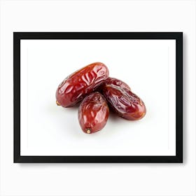 Dates On A White Background 5 Art Print