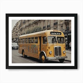 Old Yellow School Bus Art Print