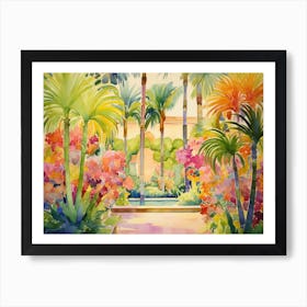 Palm Trees In The Garden Art Print