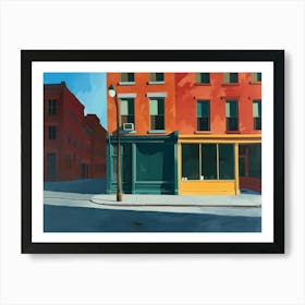 Contemporary Artwork Inspired By Edward Hopper 2 Art Print