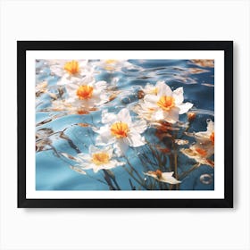 Daffodils In Water 5 Art Print