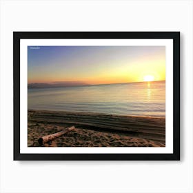 Sunset At The Beach 1 Art Print