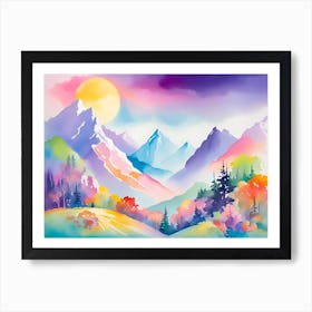 Mountain landscapes 2 Art Print