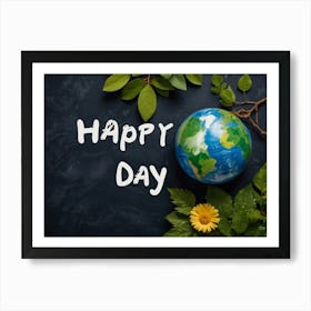 Happy Earth Day Art Print