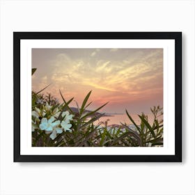 Sunset At The Beach Art Print