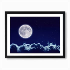 Full Moon In The Sky - Mystic Moon poster #7 Art Print