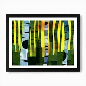 Abstract Forest Art Print