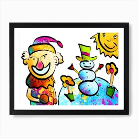 A Nice Kids Art Illustration In A Painting Style 12 Art Print