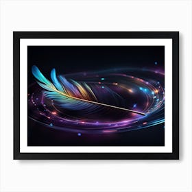 Feather Hd Wallpaper Art Print