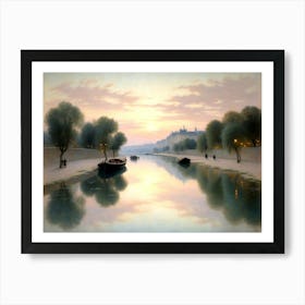 Bateaux On The Seine Art Print