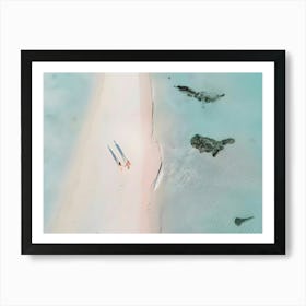 Aerial View Of A Beach 1 Art Print