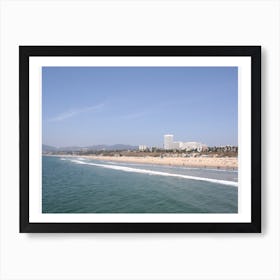 Golden Shores Santa Monica Beach Radiance Art Print