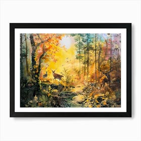 Forest At Dawn 2 Art Print