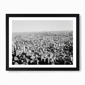 Aerial View Of New York City Art Print