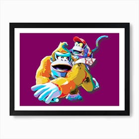 Don Key Kong Retro Pop Art Art Print