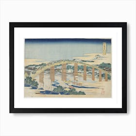 Yahagi Bridge At Okazaki On The Tokaido Art Print
