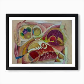 Abstract Wall Art, Warm Abstract Art Print