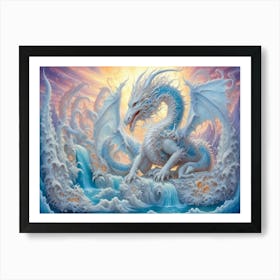 Dragon Of The Falls Art Print
