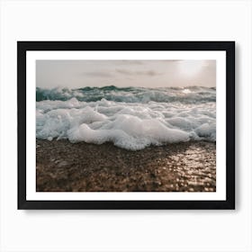 Waves On Beach 1 Art Print