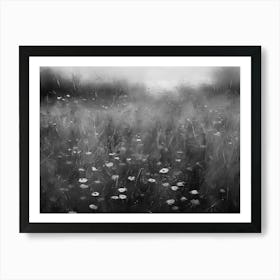 Black And White Field 2 Art Print