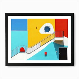 Colorful Building Art Print