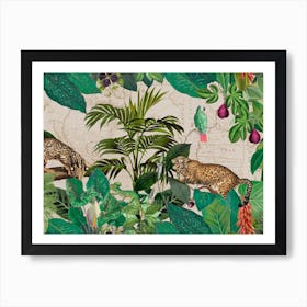 Wild Jungle Cats Art Print