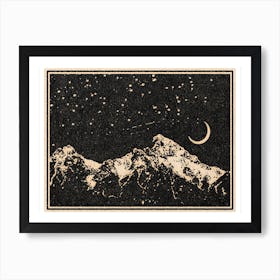A Night In The Mountains 2 Art Print