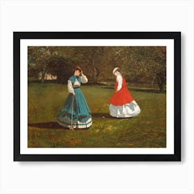 A Game Of Croquet (1866), Winslow Homer Art Print