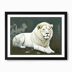 White Lion 22 Art Print