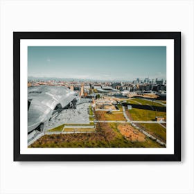 Fiera Milano Italy print. Aerial Photo. City Life Milano Art Print