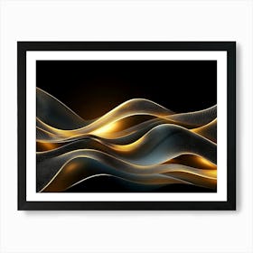 Abstract Wave Pattern Art Print