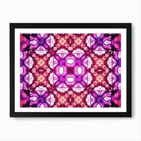 Purple Abstract Pattern Art Print
