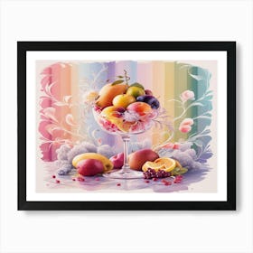 Fruit In A Glass Still Kitchen 2 Art Print