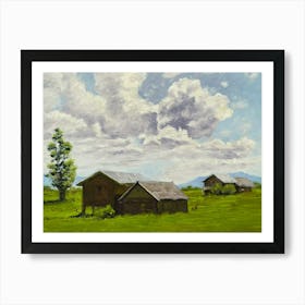 Cloudy Day oil painting Art Print