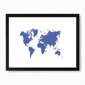 World Map 23 Art Print