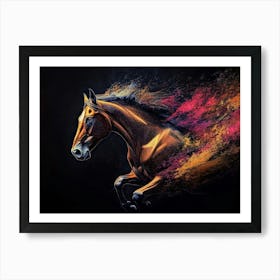 Horse Painting Art Print