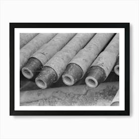 Detail Of End Of Drilling Pipe, Oil Field, Kilgore, Texas By Russell Lee Art Print