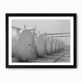 Storage Tanks, Oil Refinery, Seminole, Oklahoma By Russell Lee Art Print
