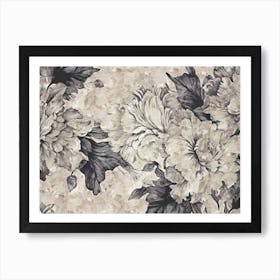 A Nice Flower Illustration With An Impasto Style 03 Art Print