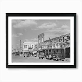 Main Street, West, Texas By Russell Lee Art Print