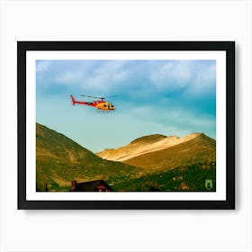 Helicopter In The Mountains 20230817254rt1pub Poster