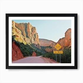 Apache Trail Desert Road Art Print