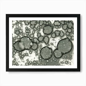 Gray Modern Abstraction Art Print