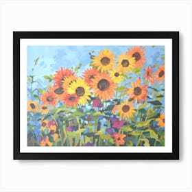 Sunflower Filed2 Art Print