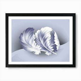 White Feathers Art Print